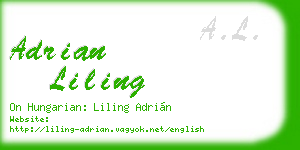 adrian liling business card