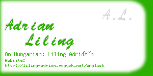 adrian liling business card